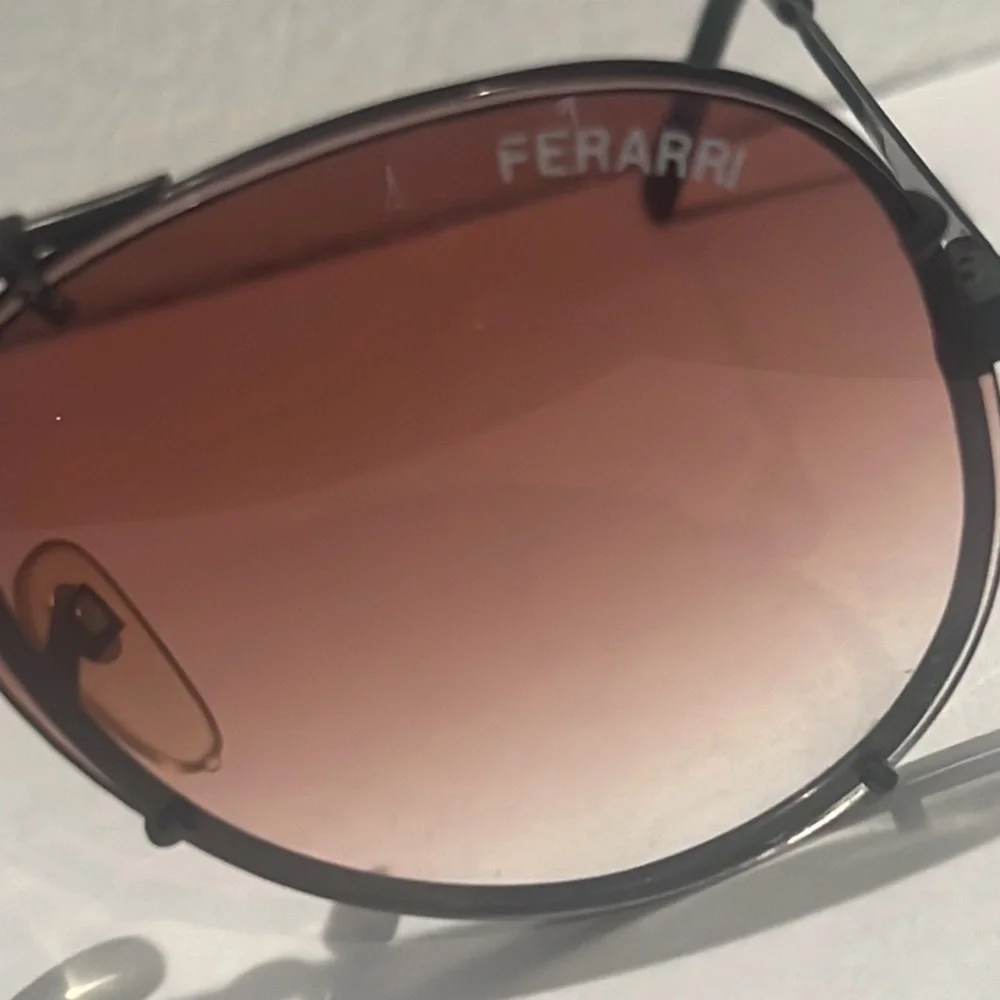 Authentic Ferrari vintage signature aviator sunglasses frames mens